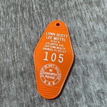 Vintage Lynn Scott Lee Motel Daytona Beach FL Florida Room Key Chain Han... - $39.59