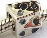 Chamilia Dice Sterling Silver Charm, Retired Ga-44, New - $23.74