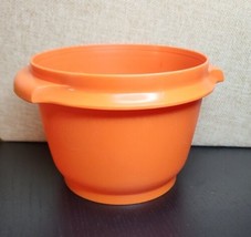 Vintage Tupperware #886 20oz Servalier Storage Bowl Orange - $13.85