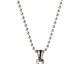 Blackjack Hammered Large Stainless Steel Cross Pendant with 24&quot; Bead Cha... - $14.99