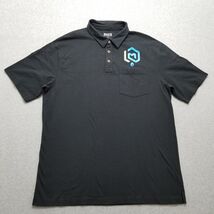 Duluth Trading Polo Shirt Mens Large Black Short Sleeve Pocket Oversized - €14,47 EUR