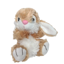 Dan Dee Collector's Choice Brown White Easter Bunny Bow Rabbit Plush 2015 8" - $22.66