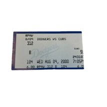 MLB 2000 08/09 Chicago Cubs at LA Dodgers Ticket Stub Hundley HR Sosa 2H - $8.00