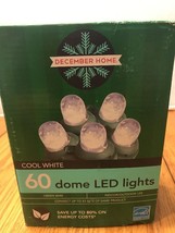 Cool White 60 Dôme LED Lights Green Wire Indoor/Outdoor 19.6ft Ships N24h - $12.60