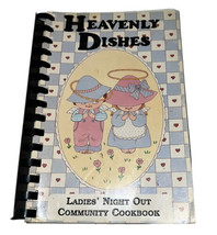 Rare Heavenly Dishes Ladies’ Night  Out Cookbook Book Local Recipes Spiral GUC - £11.79 GBP