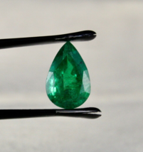 Gtl Certified 11X7MM Natural Emerald Pear Cut 2.64 Cts Gemstone For Ring Pendant - £911.26 GBP