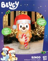 BLUEY 882446 5' BINGO W/CANDY CANE &amp; HAT CHRISTMAS AIRBLOWN INFLATABLE -... - $32.98