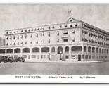 West End Hotel Asbury Park Nuovo Maglia Nj Unp Non Usato DB Cartolina V11 - $4.03