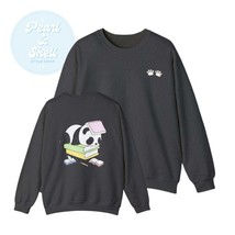 Womens mens panda sweatshirt, white, black, gray, blue, pink, S, M, L, X... - £55.08 GBP