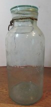 Trade Mark Lightning TEAL Quart Fruit CANNING MASON Jar PUTNAM No. 201 - $21.60