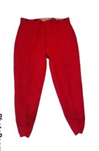Vintage Woolrich men Wool Pants Red  Winter Hunting Field 38-40 read flaws* - £34.95 GBP