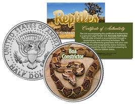 BOA CONSTRICTOR * Collectible Reptiles * JFK Half Dollar US Colorized Co... - £6.71 GBP