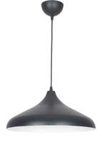 Nil Modern Metal Finished Black Inside White Pendant Lamp Cafe - Kitchen Single  - £33.81 GBP