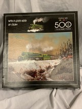 FX Schmid 500 Piece Puzzle, "With a Good Head of Steam" 1998. - $9.32