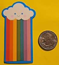 Cloud With Smile Face and Rainbow Coming Down Super Cute Sticker Decal Awesome - £1.75 GBP