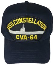 Uss Constellation CVA-64 Hat - Navy Blue - Veteran Owned Business - £17.96 GBP