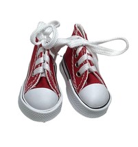 Shoes fit 1/3 BJD Smart Doll Red high top 3 inch canvas sneakers Imperfect - $11.04