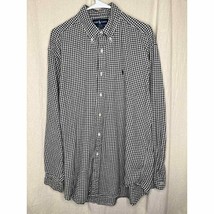 Vintage 1990s Ralph Lauren Blaire Gingham Check Soft Cotton Thick Oxford... - £25.09 GBP