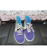 VANS OLD SKOOL SK8HI CHECKERBOARD SIZE 4 MEN&#39;S EUC - $62.30