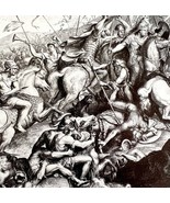 Alexander Defeats The Persians Granicus 1913 Plate Print 2 Page History ... - €34,23 EUR