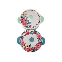 Two (2) Pioneer Woman ~ PRAIRIE SIGNATURE ~ Mini Ceramic Casseroles w/Lids - €25,75 EUR