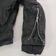 Gino Leather Jacket Girls Size M Fundamental Fashion Euro Style Full Zip Black image 11