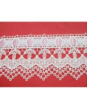 Eyelet Lace Macrame Ribbon Trimming High 8cm SWEET TRIMS 610A - £1.39 GBP