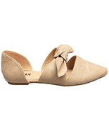 AMS Isabella 28 Bowknot Flats Womens Size 7.5 Tan Faux Suede Pointed Toe... - $27.73