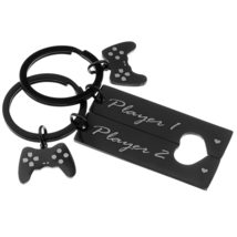 Fashion Gifts Boyfriend Girlfriend 1 Pair Couple Keyrings Game Console Handle Ke - £8.87 GBP+