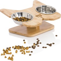 Elevated Dog Bowl Stand With Stainless-Steel Food And Water Bowls (3 Pc. Set) |  - $72.99