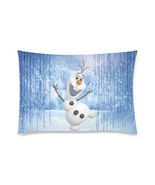 Snowman Olaf Dancing Pillow Case 30&quot; x 20&quot; (2 Sides) - £18.32 GBP