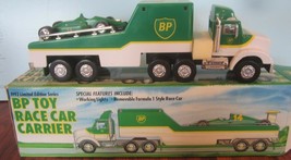 BP Toy Race Car Carrier Truck 1993 Limited Edition W/Box - $21.60