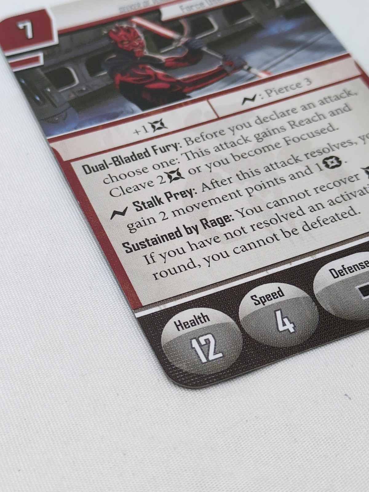 Star Wars Imperial Assault Darth Mail Villain Pack Deployment Card Only Item image 3