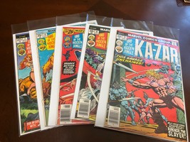 Lot Of 5 Ka-Zar Comic Books 2,10,17,18,19 - 1974/76 Marvel Comics - £15.78 GBP