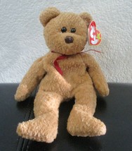 Ty Beanie Baby Curly the Bear 5th Generation PVC Filled - $10.09