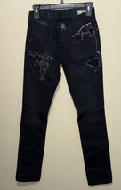 Replay Lola Black Jeans with Black/Silver Beading sz 25 new - $157.05