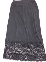 alvon Women&#39;s Black Underskirt Dress Chiffon Ruffle Lace Size S - £10.26 GBP