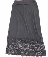 alvon Women&#39;s Black Underskirt Dress Chiffon Ruffle Lace Size S - $17.75 CAD