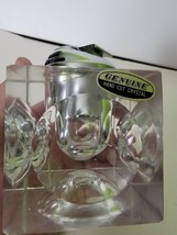 Vintage MCM Atomic JJJ Clear Cut Indented Glass Table Lighter Japan WORKS! - £78.33 GBP