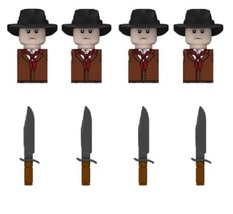 Military Figures Building Blocks Detective Cowboy, Minifigures Brick Toys - £11.90 GBP