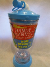 WDW DISNEY Handy Manny&#39;s Tumbler with Snow Globe and Flex Straw Brand New - $9.99