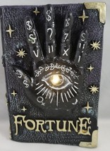 Fortune Spooky Gypsy Teller Works Black Hand Light-Up Book Halloween Decor - £22.20 GBP