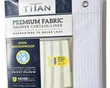 Titan Premium Fabric Shower Curtain / Liner Never Leak 70x72in White - $32.99