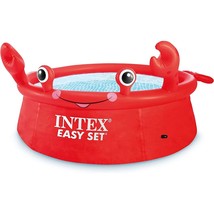 Intex - Happy Crab Inflatable Pool, 6 Foot Diameter, 232 Gallon Capacity, Red - £90.28 GBP