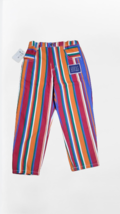 Vtg Baby Guess 90s Striped AOP Jeans Size 6X Toddler Denim Pants Made in... - $97.86