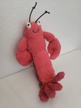Jellycat London Larry The Red Lobster Plush Stuffed Animal Toy 8&quot; - £26.49 GBP