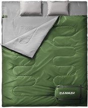 Canway Double Sleeping Bag, 2 Person Sleeping Bags For Adults Queen Size Xl &amp; - £50.47 GBP