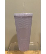 New Starbucks 2021 Icy Lilac Bling Studded Cold Cup Tumbler With Straw 24oz - $41.19 CAD