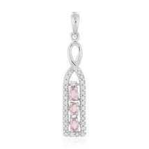 Jewelry of Venus fire Pink Ceylon Sapphire Silver Pendant - £616.42 GBP