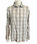 Faherty  Men&#39;s Button Down Gray Plaid Long Sleeve Shirt XL - $39.08 CAD